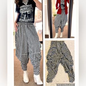 Gingham, Harem Pants